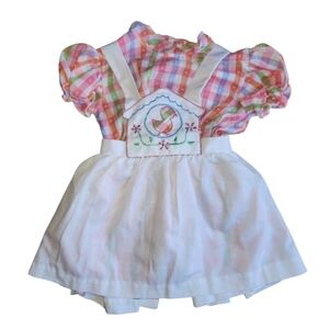 Vintage 2 PieceVintage Multicolor Plaid Kids Dress